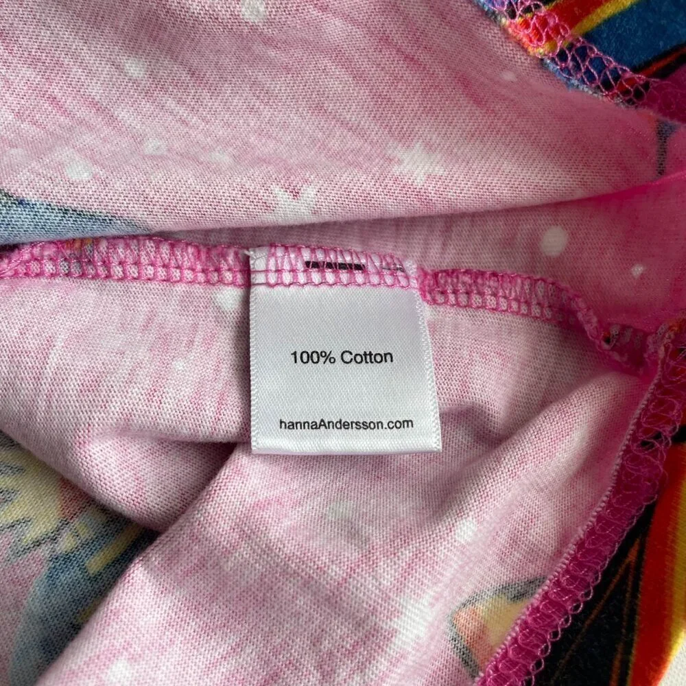 Hanna Andersson 100% Cotton Girl's Rocket Ship Space Dress‎ - Size 10